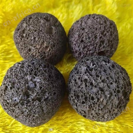 乾富矿产供应火山石球 造型圆形火山石 悬浮球