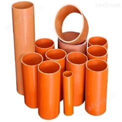 PVC-C电力管 万锦塑料保护管 地埋式拖拉顶管 橘色电力管200口径