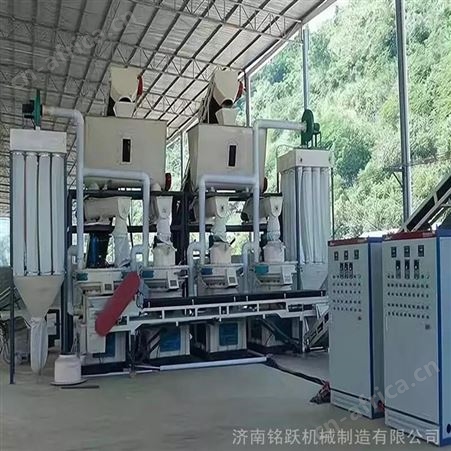 90千瓦锯末制粒机生产线 杂木颗粒机时产1吨 生物质造粒机