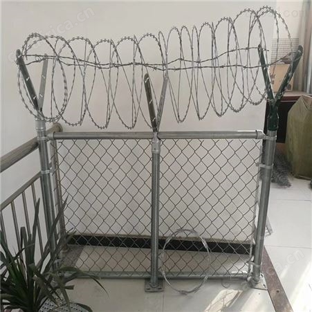宁海Y型刺绳支架单臂刺绳支架挂三道刺丝支架
