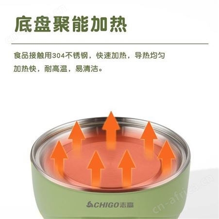 志高 煮蛋器家用双层小蒸锅 快速加热防干烧易清洗-JHZDQ001