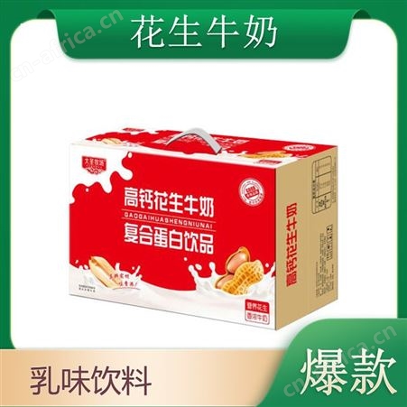 高钙花生牛奶复合蛋白饮品箱装乳味饮料商超渠道