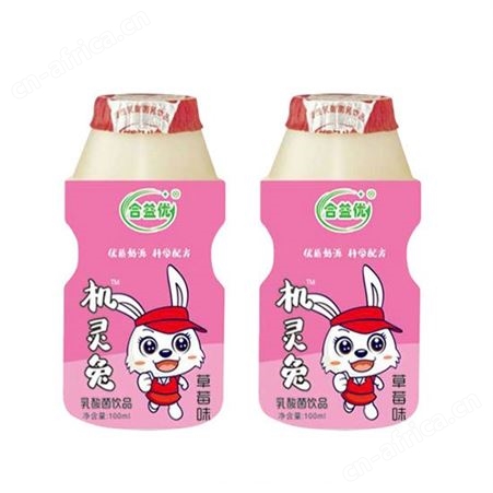 机灵兔乳酸菌草莓味100ml乳味饮料儿童饮品便携装