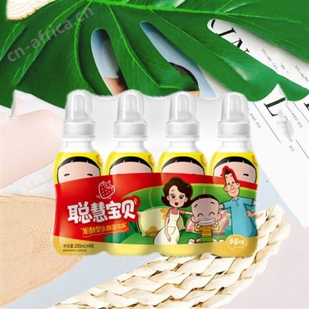 聪慧宝贝发酵型乳酸菌草莓味原味200mlx4儿童饮品