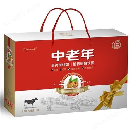 中老年高钙核桃奶植物蛋白饮品250ml*12低糖低脂