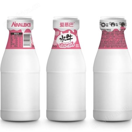 爱慕巴水牛草莓酸奶饮品口感好营养价值高酸甜适中