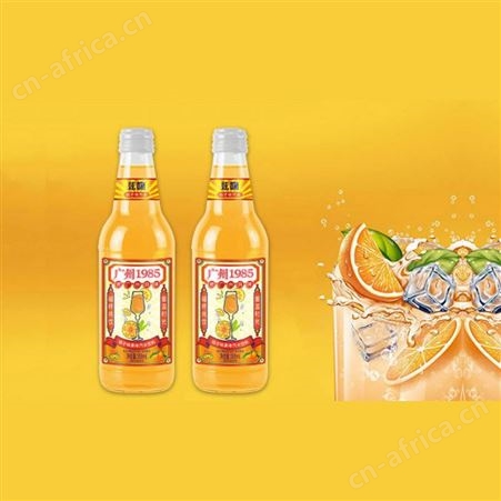 炫吻果味汽水桔子味358ml整箱玻璃瓶装风味饮料