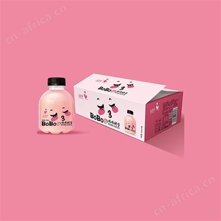 乐事达啵啵奶昔樱花蜜桃复合乳味饮品350mlx15