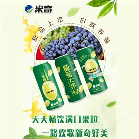 米奇大果粒复合果汁饮料易拉罐装商超货源代理