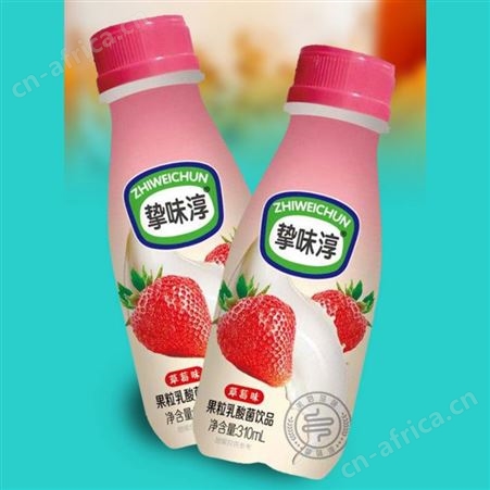 草莓果粒乳酸菌饮品310ml发酵乳味代餐饮品