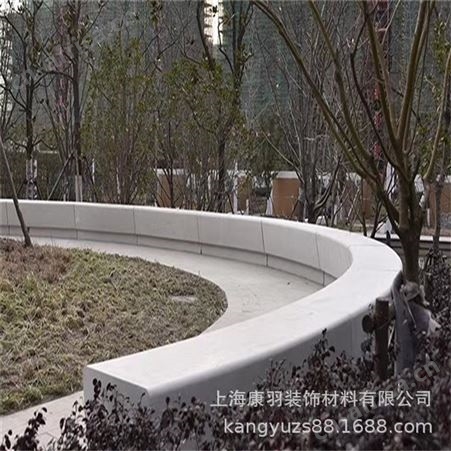 定制GRP玻璃钢坐凳 GRC清水混凝土凳 公园商场户3D景观