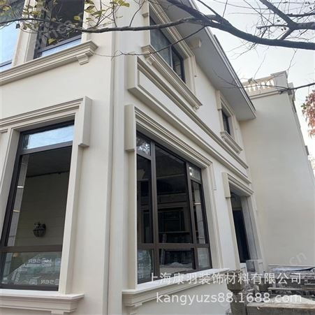 供应GRC欧式构件 别墅外立面 线脚装饰柱 成品保温线板
