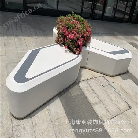 定制GRP玻璃钢坐凳 GRC清水混凝土凳 公园商场户3D景观