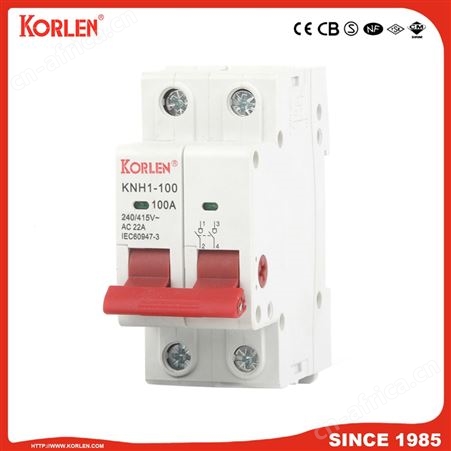 KNH1-100Korlen New Type Isolator DIN Rail Mounting