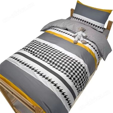老弹匠学生格子三件套厂男生寝室床单人床上用品宿舍