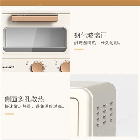 蓝宝电烤箱 家用多功能迷你烤箱 独立控温小烤箱 旋钮式操作BP-DKX1062
