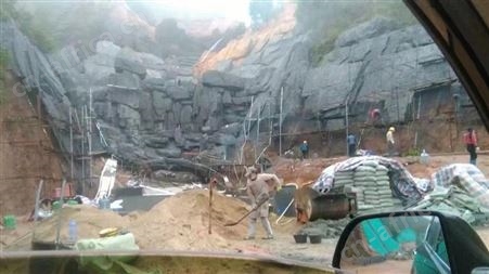 舟山美丽村假山公司 农根文化假山公司 山庄假山公司 生态假山工程