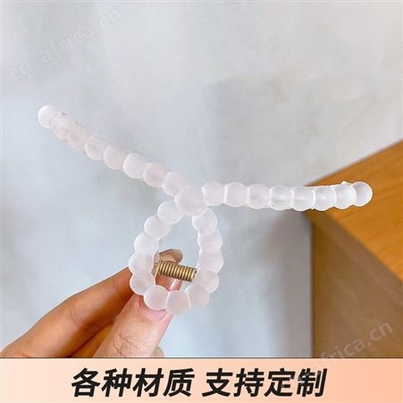 景清 秋冬季女头饰鲨鱼夹 可定制时尚精致后脑勺盘发