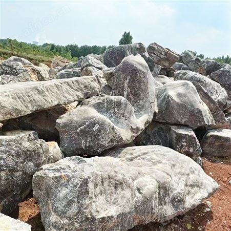 园林景观草坪石 大中型景观风水假山造景石 文建石材