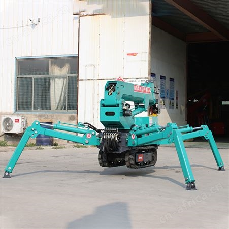 微型伸缩臂 可移动履带式蜘蛛起重机遥控操作1.2吨蜘蛛吊