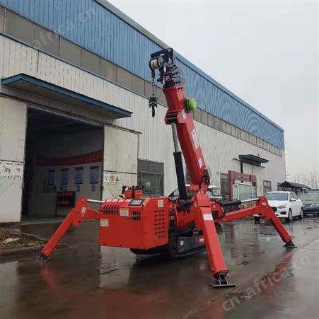 源兴3吨5吨小型蜘蛛吊履带底盘微型吊车液压遥控履带折叠