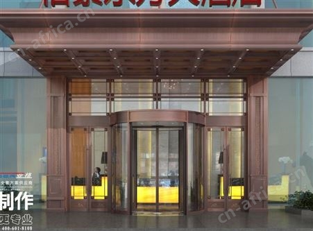 西安亚格厂家安装维修旋转门4