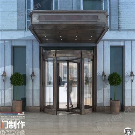 西安三翼四翼旋转门安装厂家2