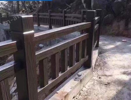户外花园草坪园林艺术专用PE塑木护栏 防水侵蚀栅栏