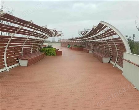 140*25实心木塑地板平面&细条纹地板景区别墅花院