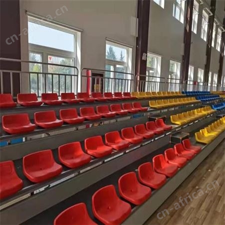 华丽体育室外中空塑料观众坐席场看台电动伸缩座椅活动固定座椅篮球场
