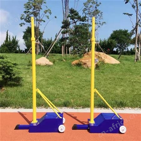 华丽体育排球柱网球架男女气排球架批发室外移动式标准羽毛球架可升降球架