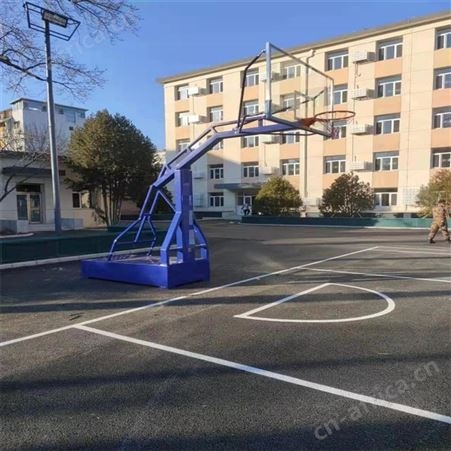 华丽体育户外地埋固定式成人家用训练室内球馆运动场标准比赛篮球框篮球架