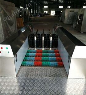煤矿工业无动力刷靴设备 矿用洗靴机 全自动双通道洗鞋机