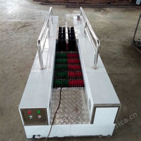 煤矿工业无动力刷靴设备 矿用洗靴机 全自动双通道洗鞋机