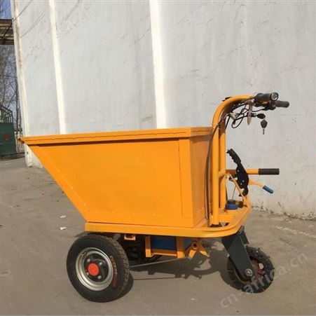 液压手推自卸翻斗车 自卸工程三轮车 电动灰斗车 养殖农用翻斗车