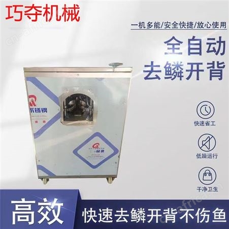 全自动开背去鱼鳞机 杀鱼机 杀鱼开背机 全自动剖鱼机 巧夺机械