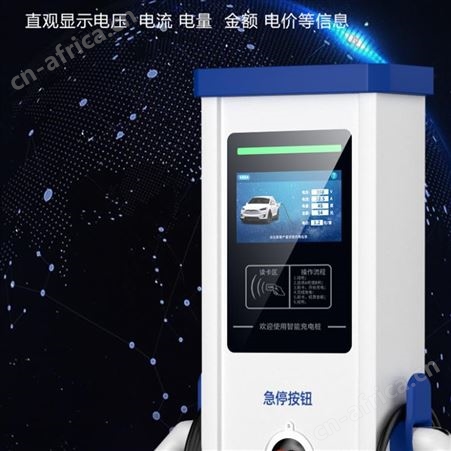 7KW电动汽车充电桩通用特斯拉新能源充电桩立柱充电枪智能充电桩