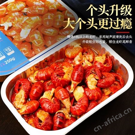 龙虾尾即食生鲜5盒罐装麻辣特大级虾球鲜冻速食大号冰冻小龙虾尾