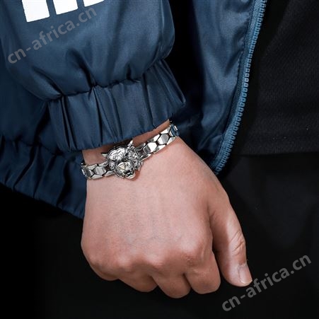 新款设计虎头手表带虎年本命年手链铜男士潮人个性时尚饰礼