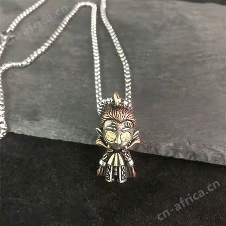 意轩黑暗军团鬼娃娃个性复古时尚潮玩男女项链挂件吊坠厂家直供